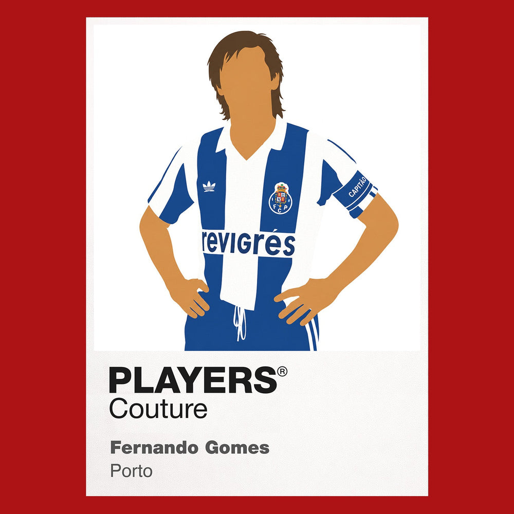 Fernando Gomes Porto Icon Frame Men's Hoodie — Red Artwork
