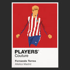 Fernando Torres Atletico Madrid Icon Frame Men's Hoodie — Black Artwork