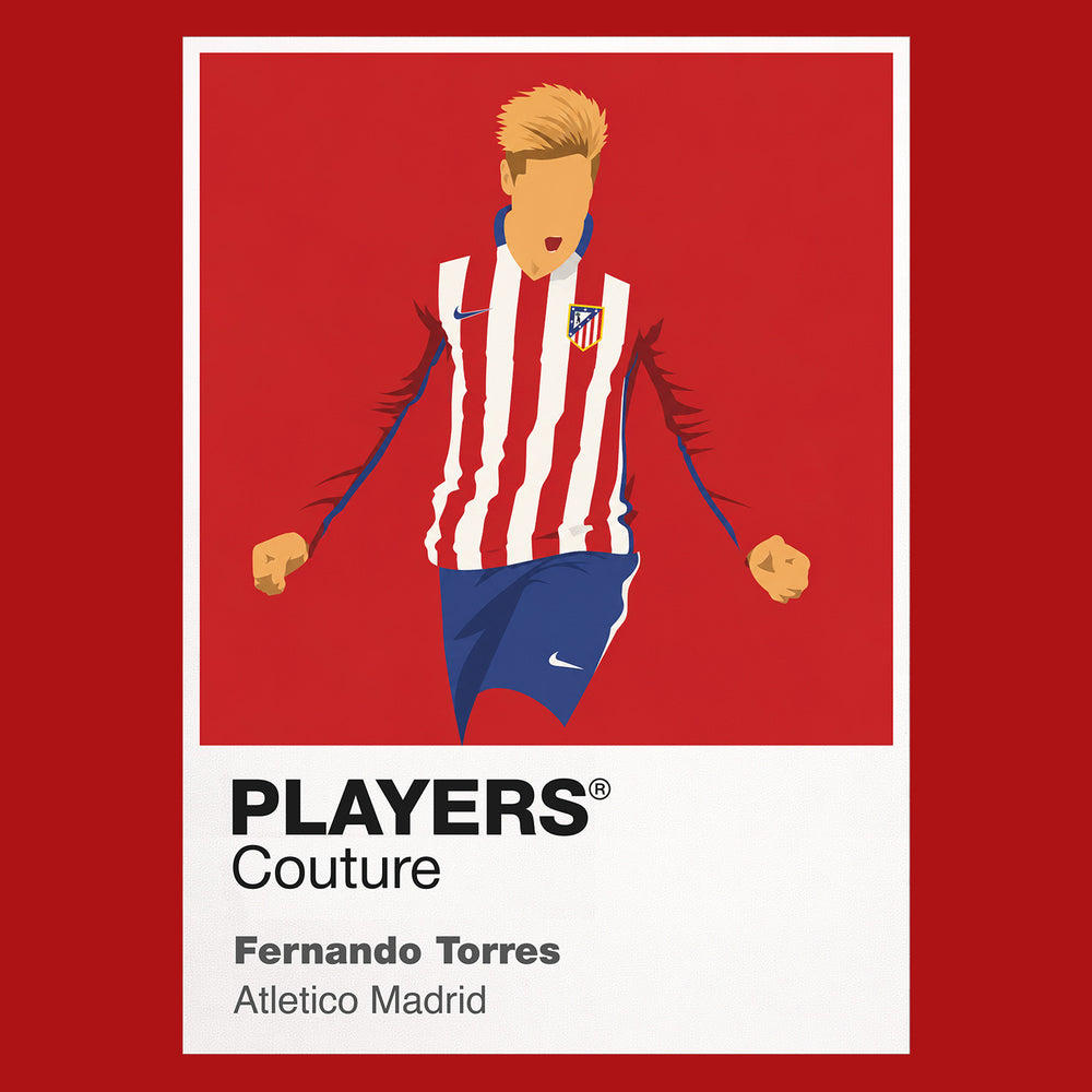 Fernando Torres Atletico Madrid Icon Frame — Red