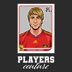 Fernando Torres World Cup Sticker Men's T-Shirt – black close-up detail shot of the Fernando Torres World Cup Players