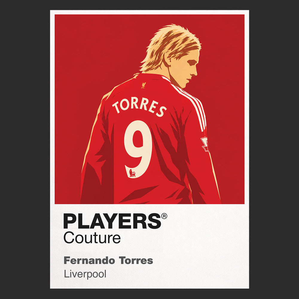 Fernando Torres Liverpool Icon Frame — Black