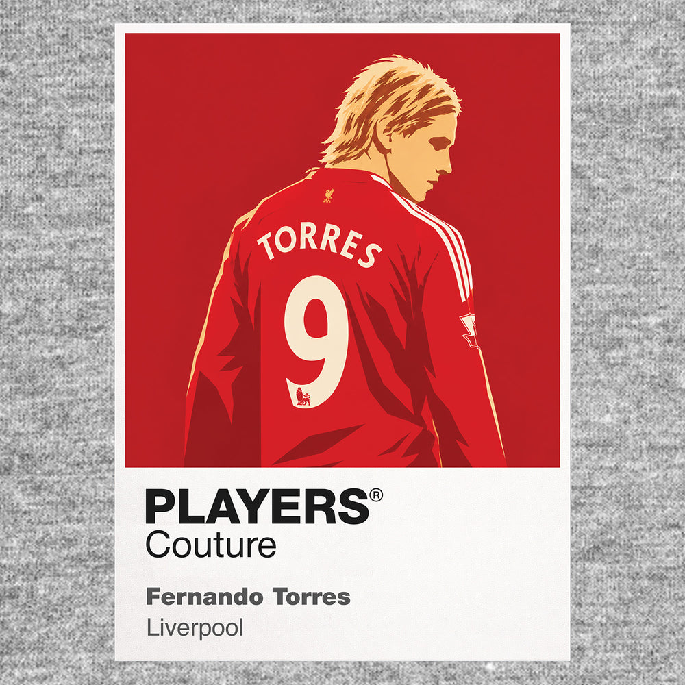Fernando Torres Liverpool Icon Frame — Gray