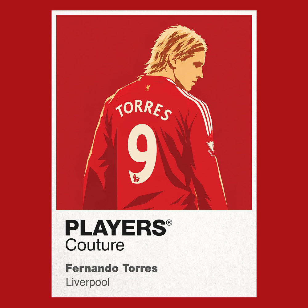 Fernando Torres Liverpool Icon Frame Men's Hoodie — Red Artwork