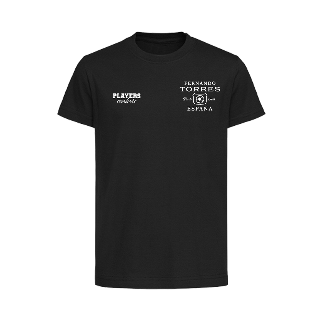 Fernando Torres Logo Players Couture Kids T-Shirt Black