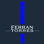 Ferran Torres Logo Players Couture Men's Casual Hoodie - Navy / S | Barcelona, Fashion Collection, Football, Hoodies, Manchester City, Men's, Spain, Valencia, Volume 1