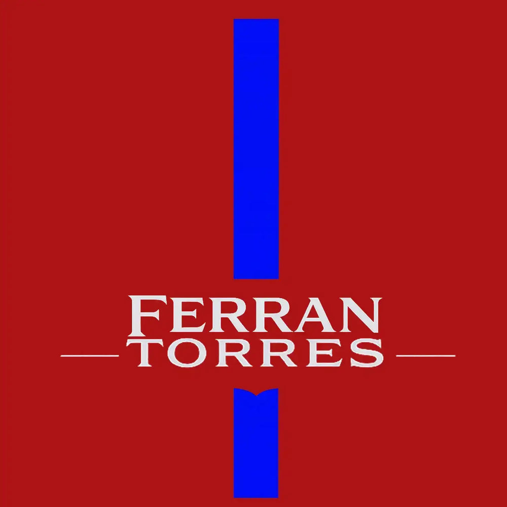 Ferran Torres Logo Players Couture Men's Casual Hoodie - Navy / S | Barcelona, Fashion Collection, Football, Hoodies, Manchester City, Men's, Spain, Valencia, Volume 1