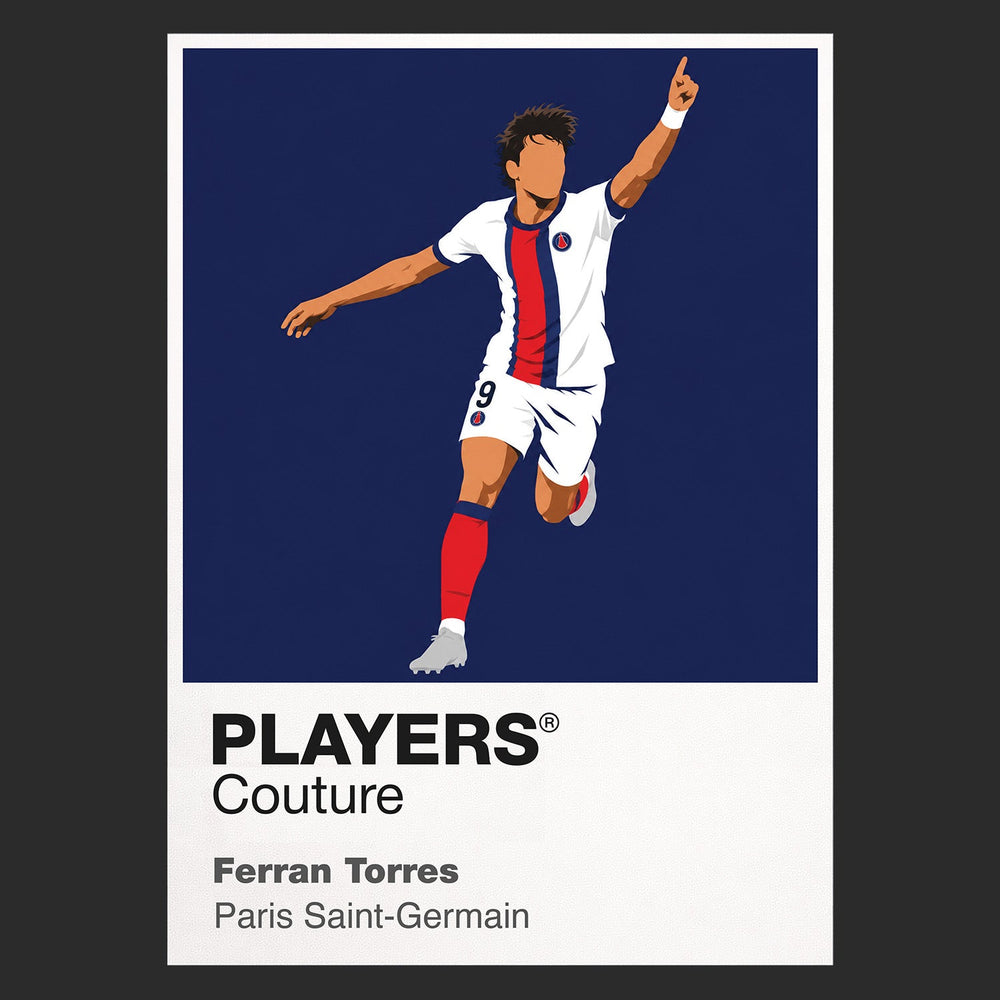 Ferran Torres PSG Icon Frame artwork in black
