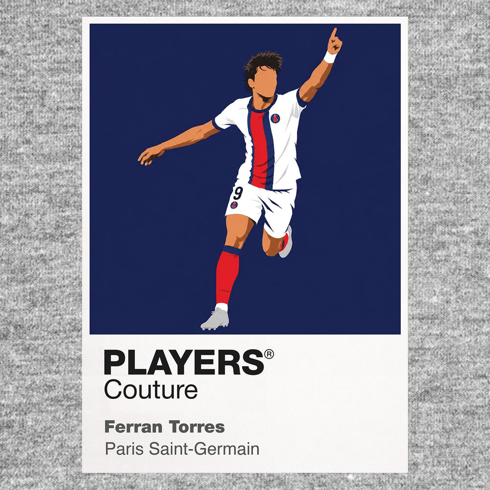 Ferran Torres PSG Icon Frame artwork in grey