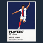 Ferran Torres PSG Icon Frame artwork in navy
