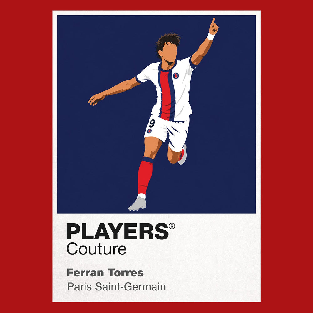 Ferran Torres PSG Icon Frame artwork in red