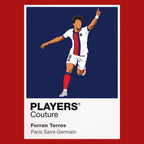 Ferran Torres PSG Icon Frame artwork in red