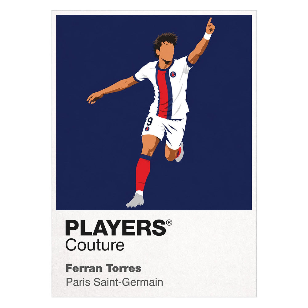Ferran Torres PSG Icon Frame artwork on white