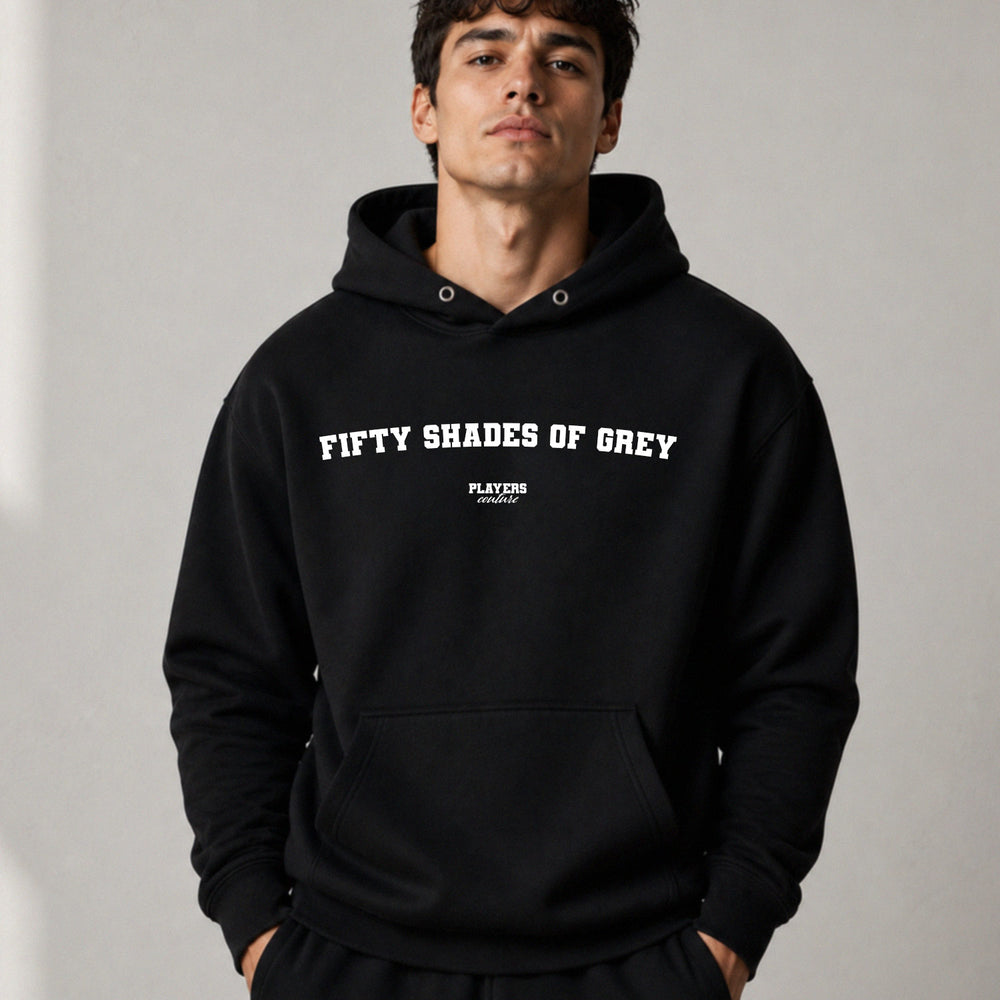 fifty-shades-of-grey name-print hoodie - black