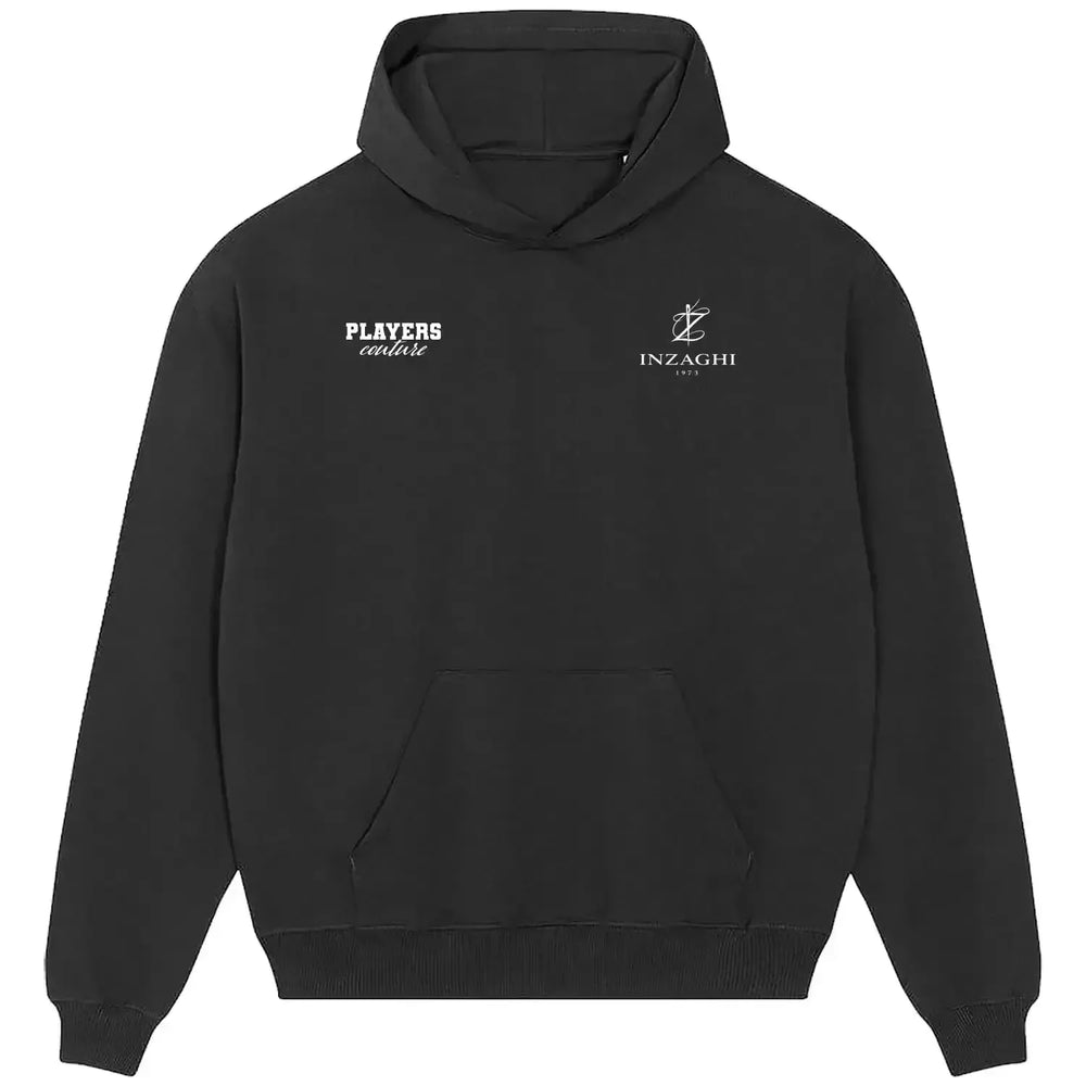 Filippo Inzaghi hoodie – black men's hoodie featuring the Filippo Inzaghi Players Couture logo