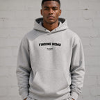 finding-nemo name-print hoodie - grey
