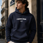 finding-nemo name-print hoodie - navy
