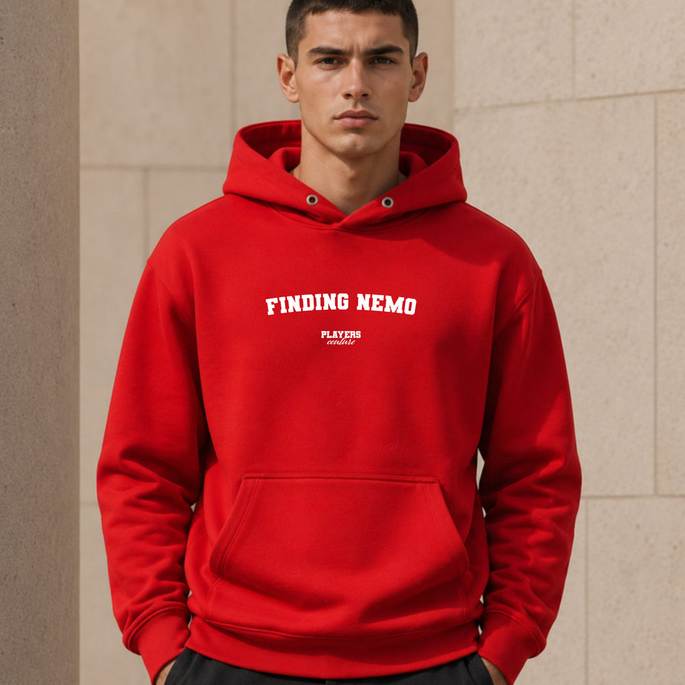 finding-nemo name-print hoodie - red