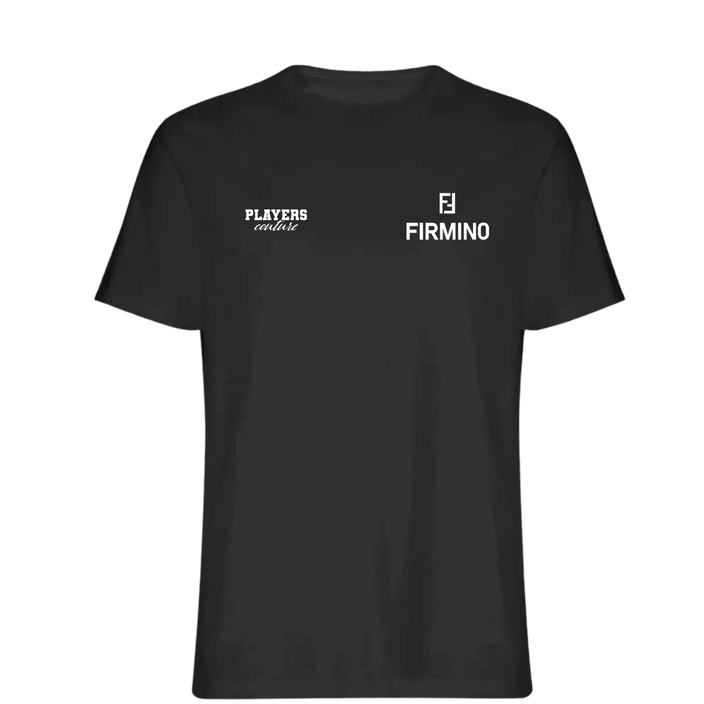 Roberto Firmino Logo Players Couture Mens T-Shirt Black