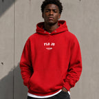 flo-jo name-print hoodie - red