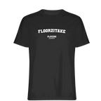 Floorzitake t-shirt – black men's t-shirt with white Floorzitake letters and Players Couture logo on the chest