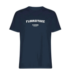 Floorzitake t-shirt – navy men's t-shirt with white Floorzitake letters and Players Couture logo on the chest