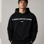 florence-griffith-joyner name-print hoodie - black