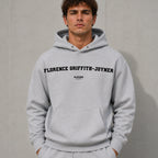 florence-griffith-joyner name-print hoodie - grey