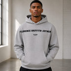 florence-griffith-joyner name-print hoodie - grey