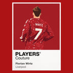 Florian Wirtz Liverpool Icon Frame Men's Hoodie — Red Artwork