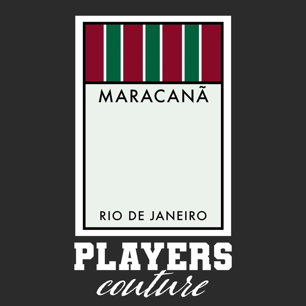 Fluminense Monopoly Card hoodie – black men's hoodie with white Fluminense Monopoly Card letters and Players Couture logo on