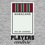 Fluminense Monopoly Card hoodie – grey men's hoodie with black Fluminense Monopoly Card letters and Players Couture logo on