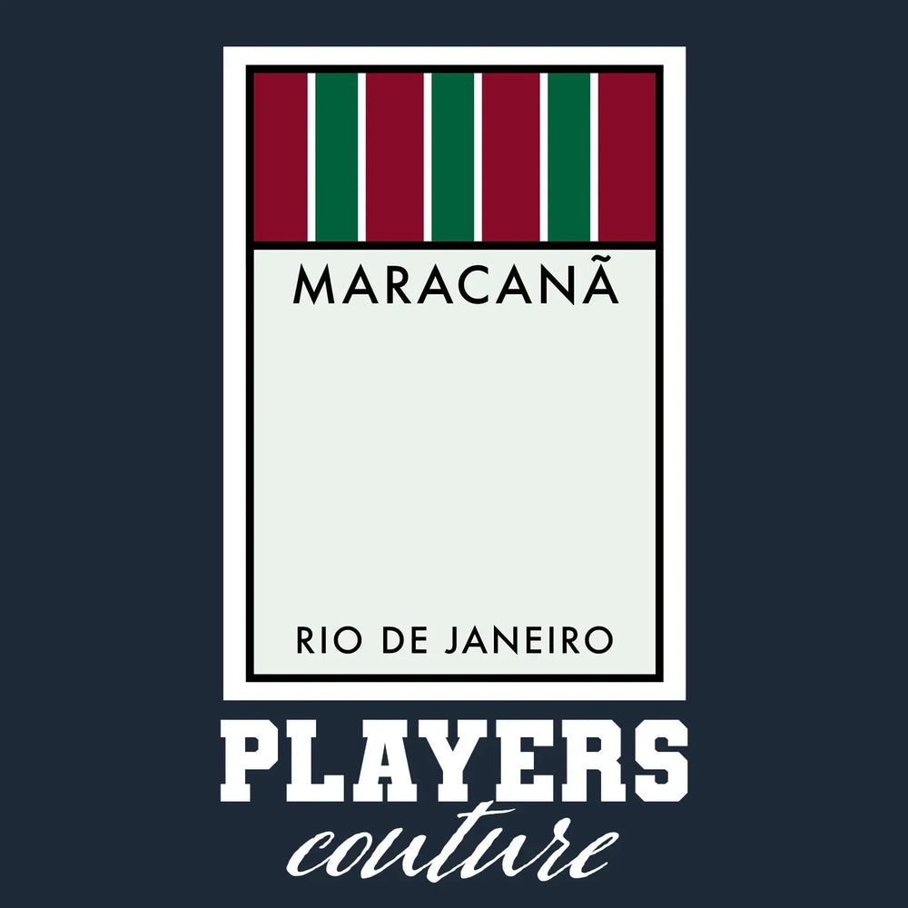 Fluminense hoodie – navy men's hoodie with white Fluminense letters and Players Couture logo on the chest