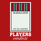 Fluminense Monopoly Card hoodie – red men's hoodie with white Fluminense Monopoly Card letters and Players Couture logo on