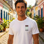 Fluminense t-shirt – white men's t-shirt with black Fluminense letters and Players Couture logo on the chest