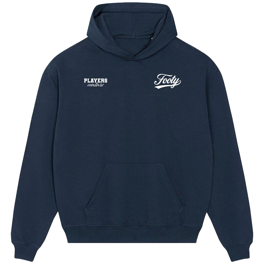 Footy Logo Players Couture Men's Casual Hoodie Navy