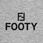 Footy Logo 3 Players Couture Men's Casual Hoodie