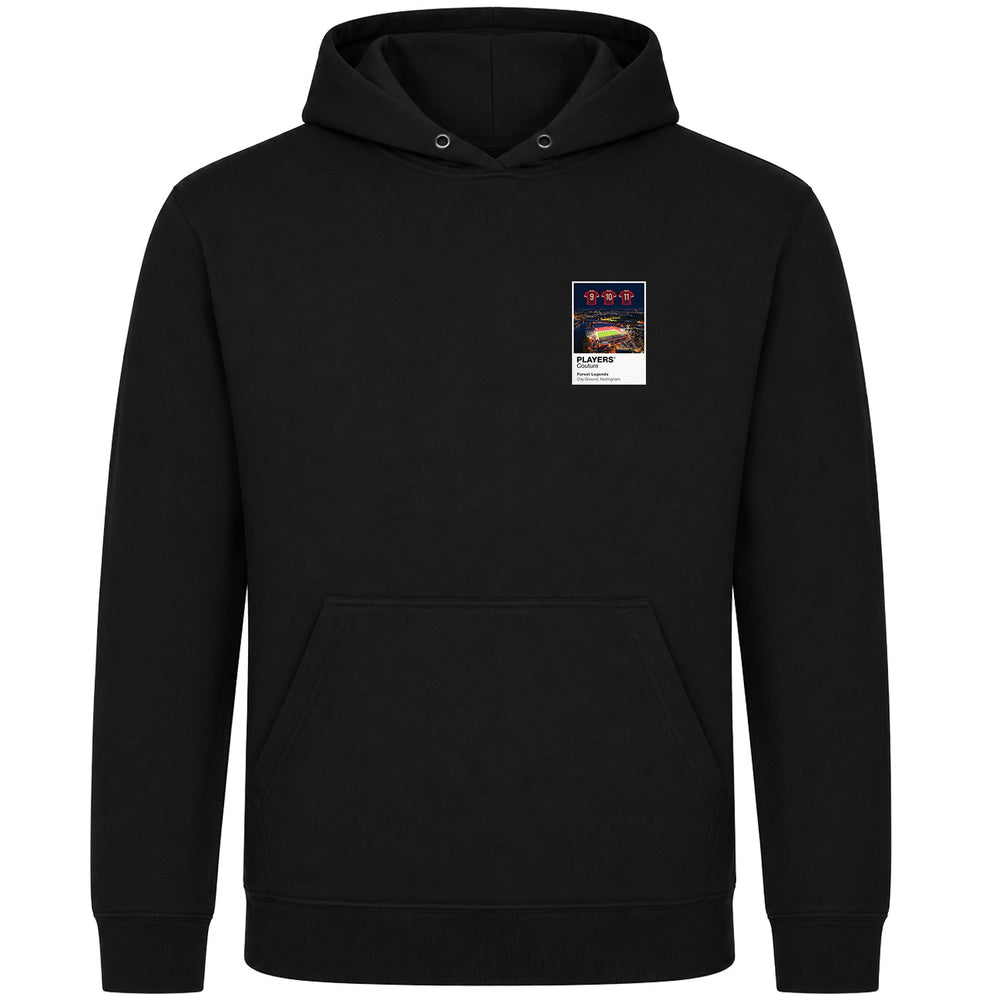 Nottingham Forest Legends Icons in Lights Frame Men's Hoodie - Black