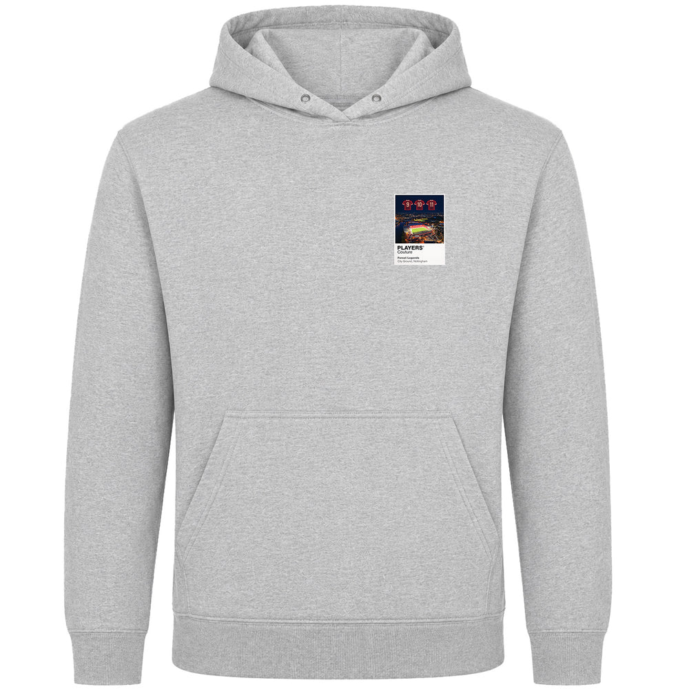 Nottingham Forest Legends Icons in Lights Frame Men's Hoodie - Gray