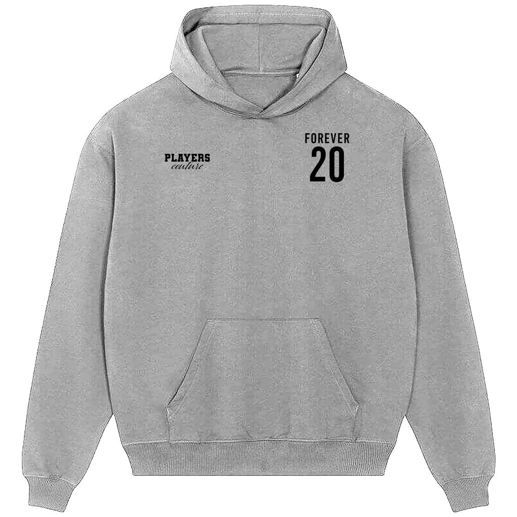 Diogo Jota Forever 20 Logo Players Couture Men's Casual Hoodie Gray