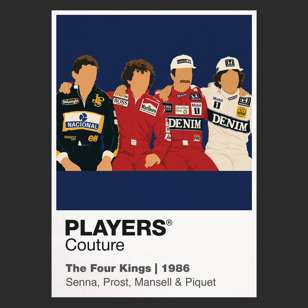 Four Kings 1986 Formula 1 T-shirt – black view