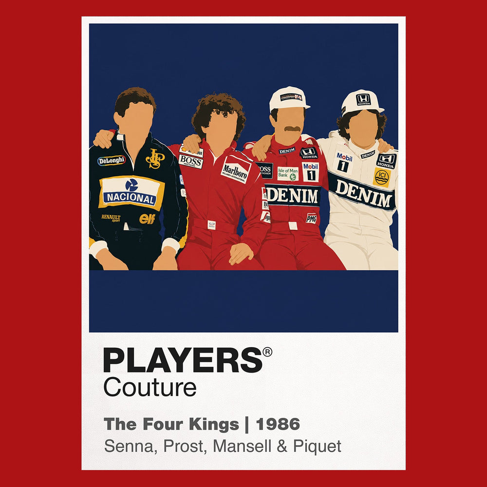 Four Kings 1986 Formula 1 T-shirt – red view