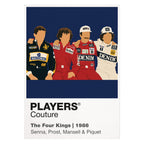 Four Kings 1986 Formula 1 T-shirt – white view