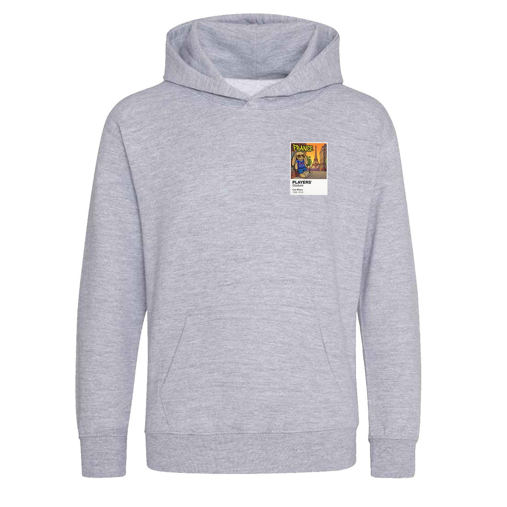 France Football Cool Bunny Kids Hoodie – France football cool bunny kids hoodie in Gray – Players Couture