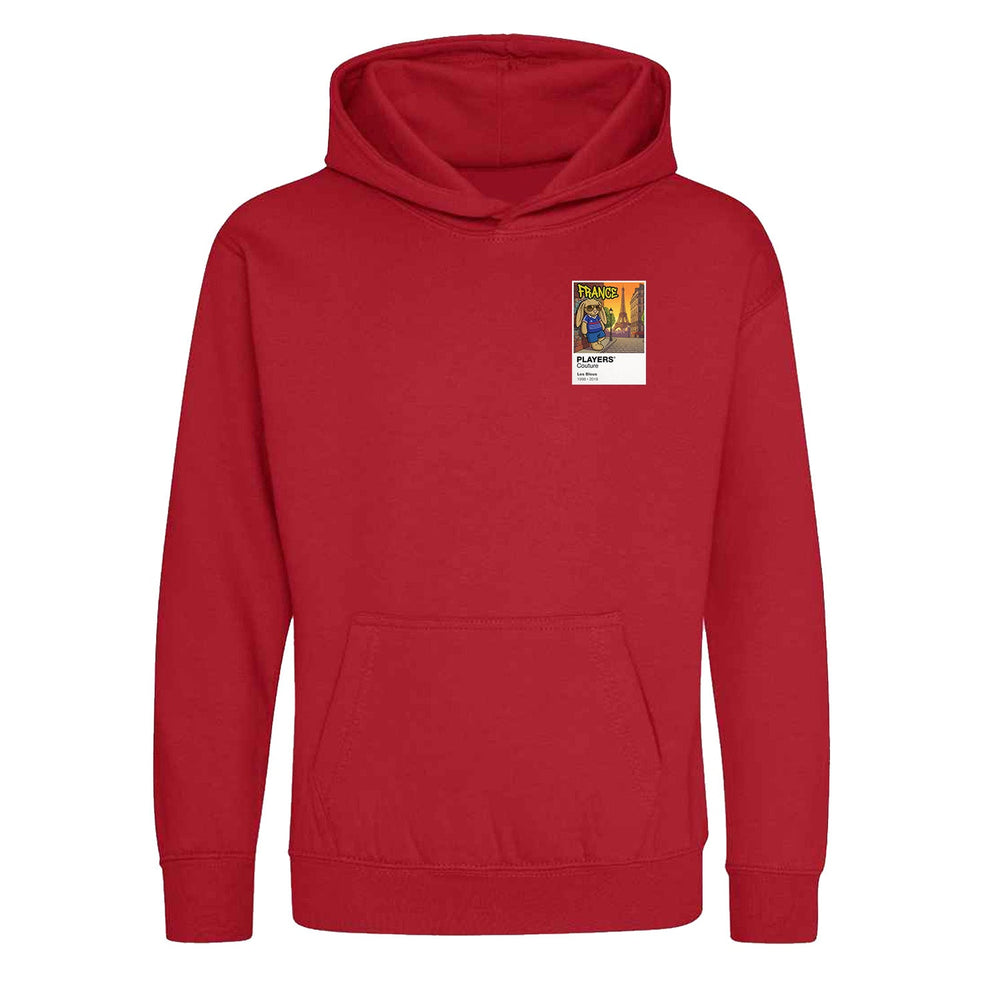 France Football Cool Bunny Kids Hoodie – France football cool bunny kids hoodie in Red – Players Couture