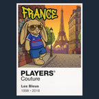 France Football Cool Bunny Men's Hoodie – France football cool bunny framed artwork detail – Players Couture