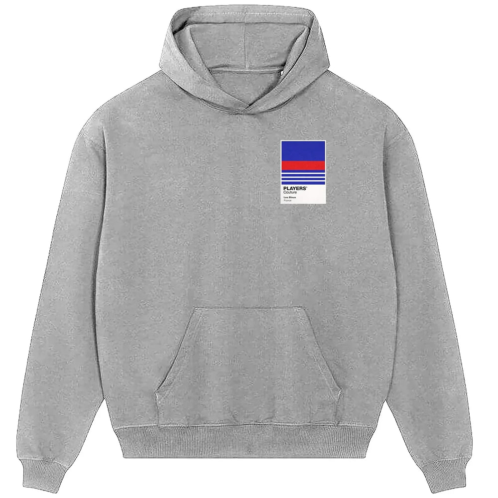 France 98 hoodie – grey men's hoodie featuring the France 98 Players Couture logo