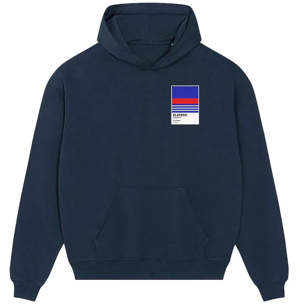 France 98 hoodie – navy men's hoodie featuring the France 98 Players Couture logo