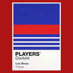 France 98 Classic Football Shirt Colours Frame Men's T-Shirt – red close-up detail shot of the France 98 Players Couture