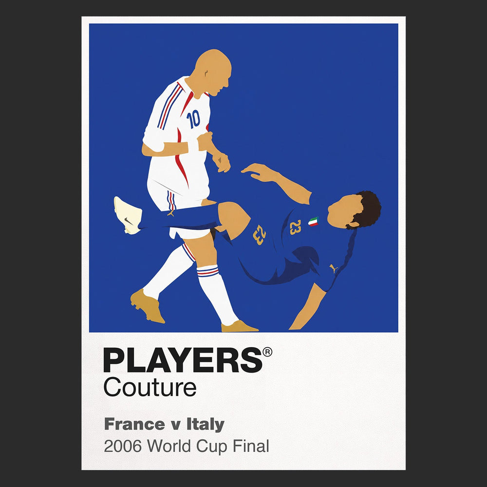 France v Italy 2006 Players Couture Frame Black