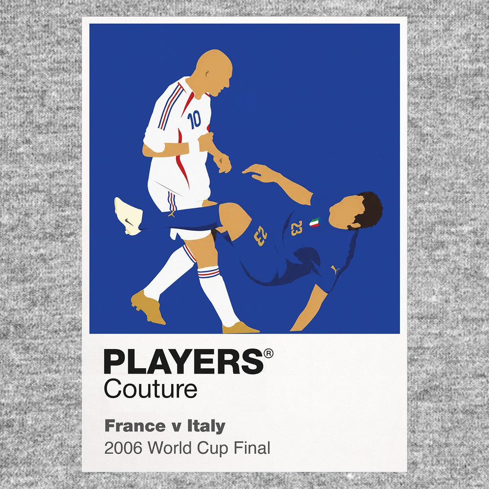France v Italy 2006 Players Couture Frame Gray